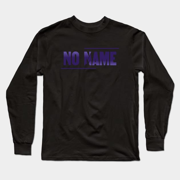 NO NAME \ Purple Long Sleeve T-Shirt by Nana On Here